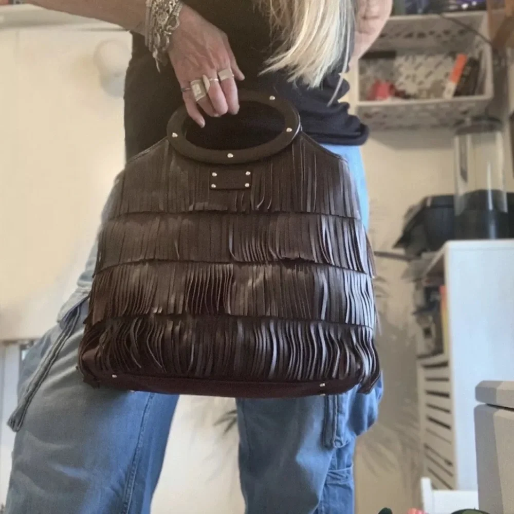 Kate Spade Yuma Ida Fringe Vintage Tote - Picture 1 of 9